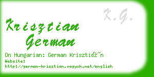 krisztian german business card